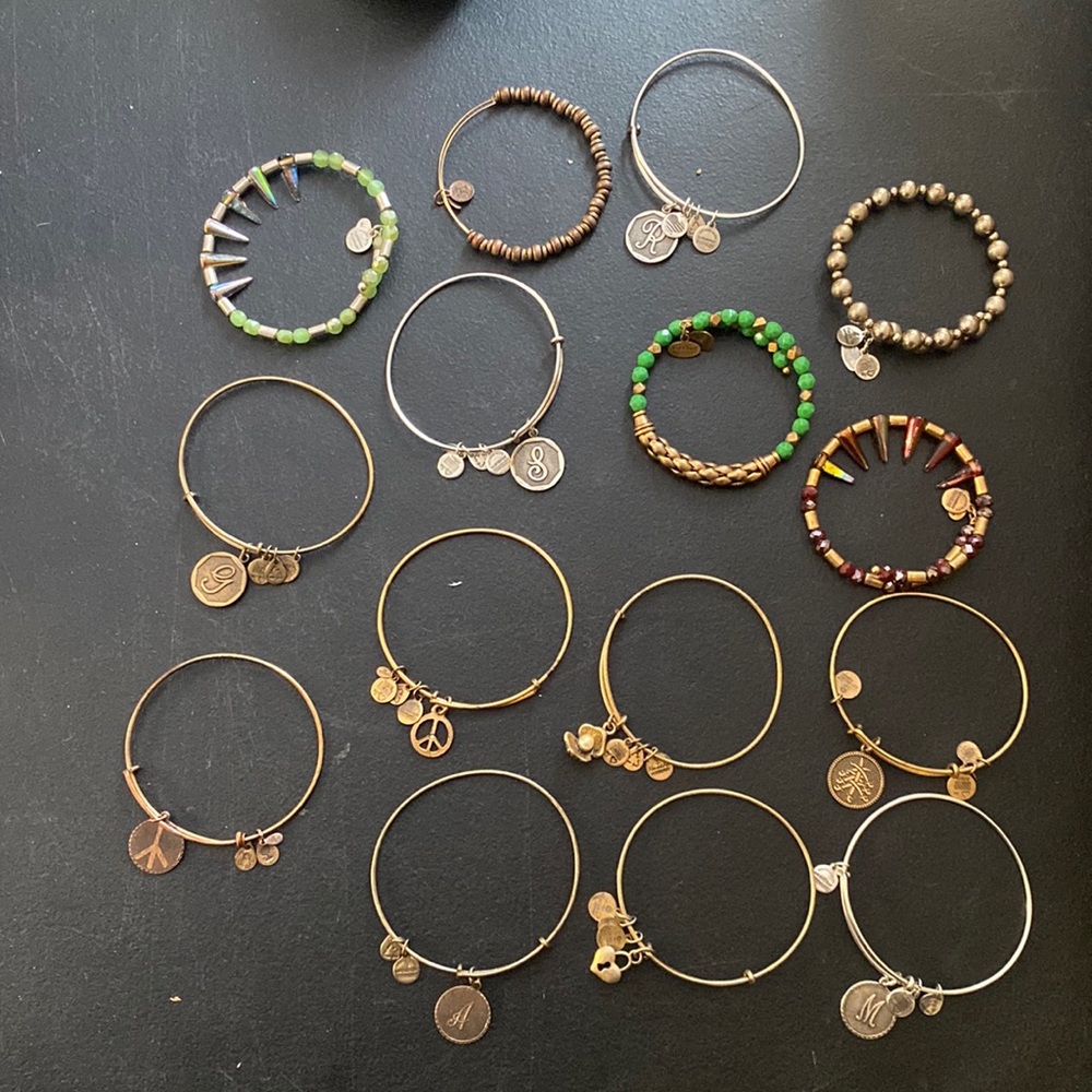 Set of 15 ALEX AND ANI BRACALETS